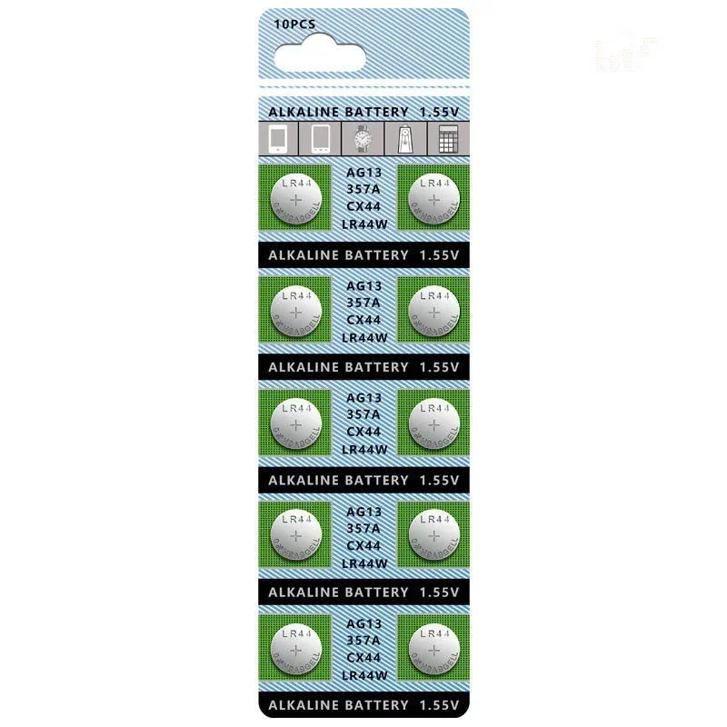 20 sztuk AG13 LR44 L1154 A76 alkaliczne przycisk akumulator świecąca zabawa ciasto zegarek zegar elektroniczny ruch Flash Alarm Flashligh