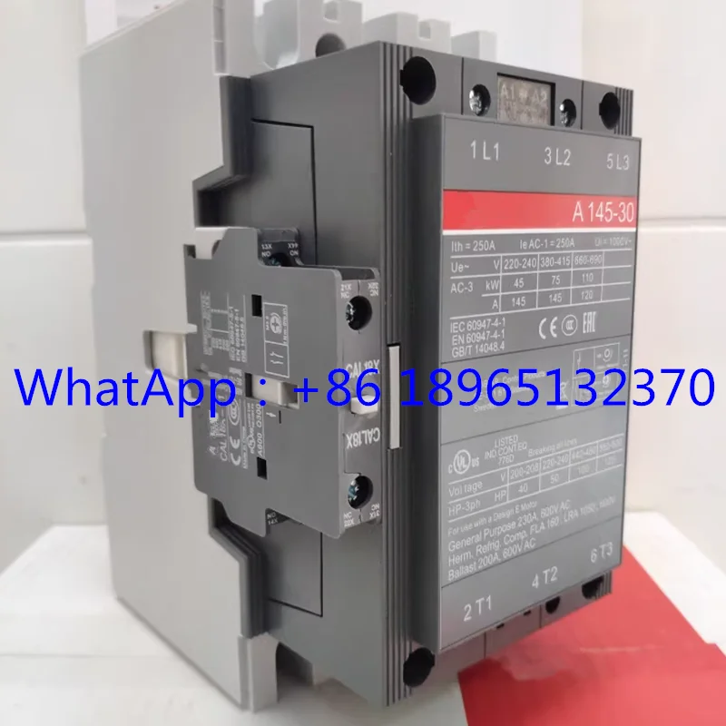 A50-30-11    A63-30-11     A145-30-11     A185-30-11   AC24V   AC110V   AC220V   AC380V    New Original Contactor