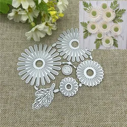 3D Flower circle Leaf Metal stencil mold Cutting Dies decoration scrapbook die cuts Album Paper Craft Embossing DIY Card Crafts