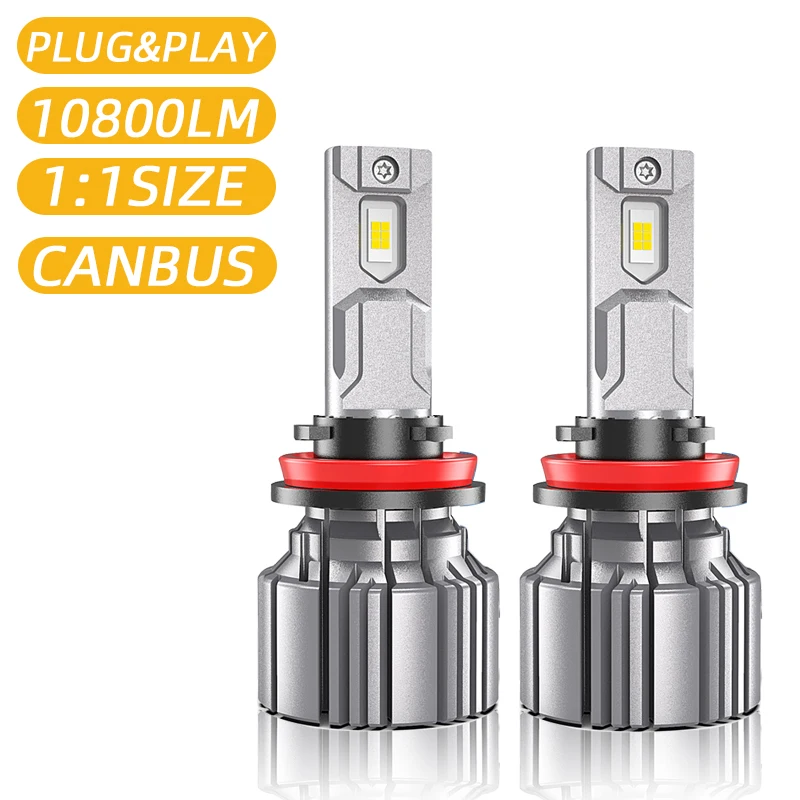 New 2PCS S6 H8 H11 HB4 9006 Fanless Led Light Bulb Fog Light Bulb 60W 6000K H7 H4 HB3 9005 Double Copper Dissipation For Toyota