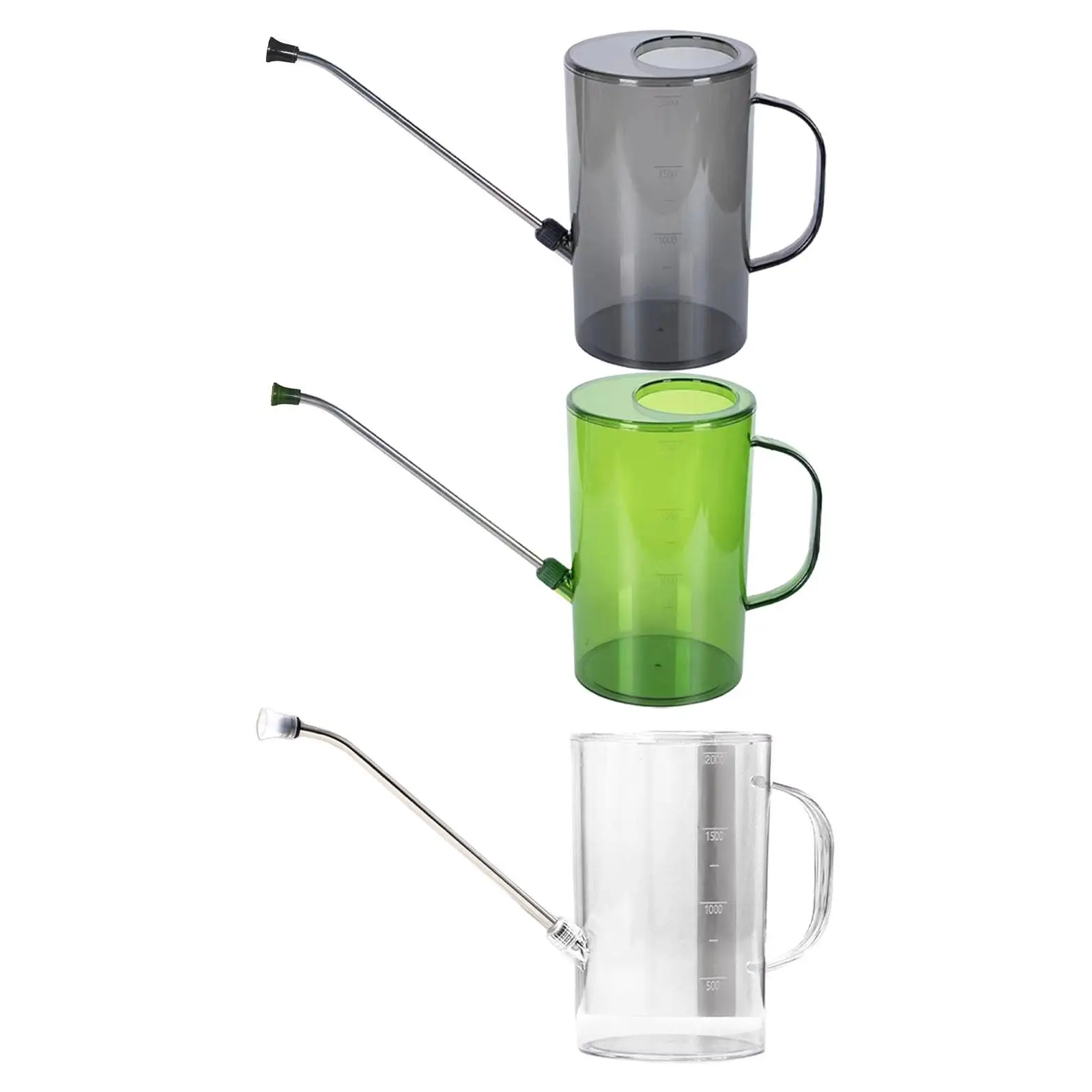 2L Watering Can Portable with Comfortable Handle Long Spout for Garden Flower Plants Indoor Gardening Plants Flower Bonsai