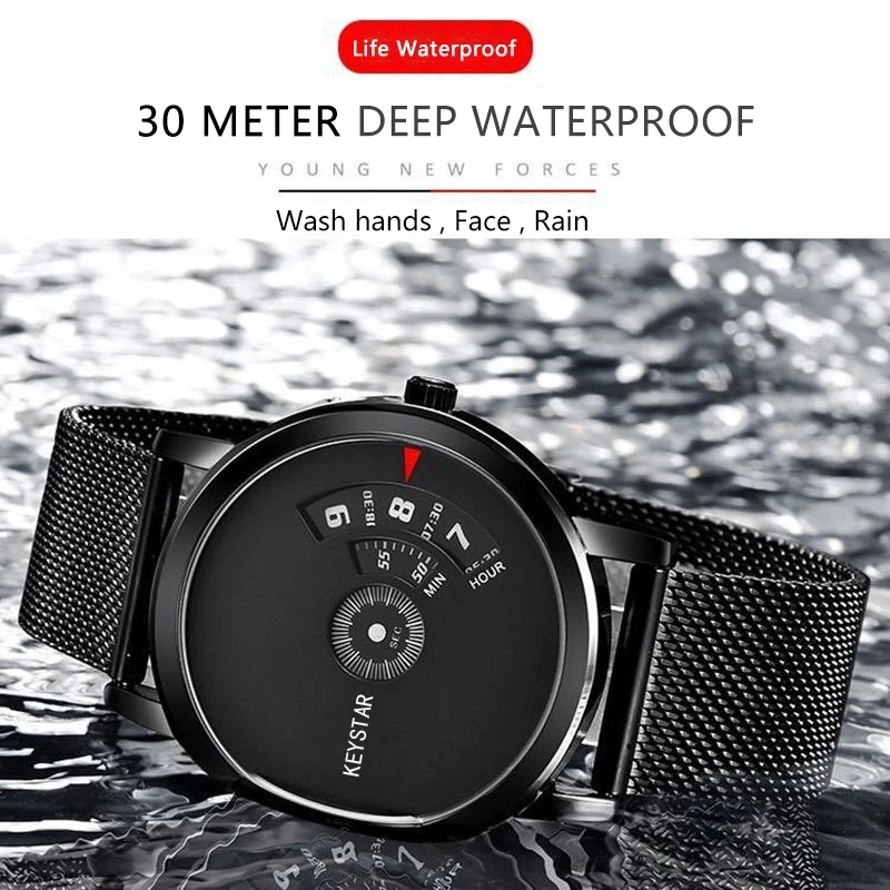 Watch For Men\'s Light Luxury Quality Stainless Steel Korean Edition Student Waterproof Trend Fashion Quartz Clock UTHAI CQ136