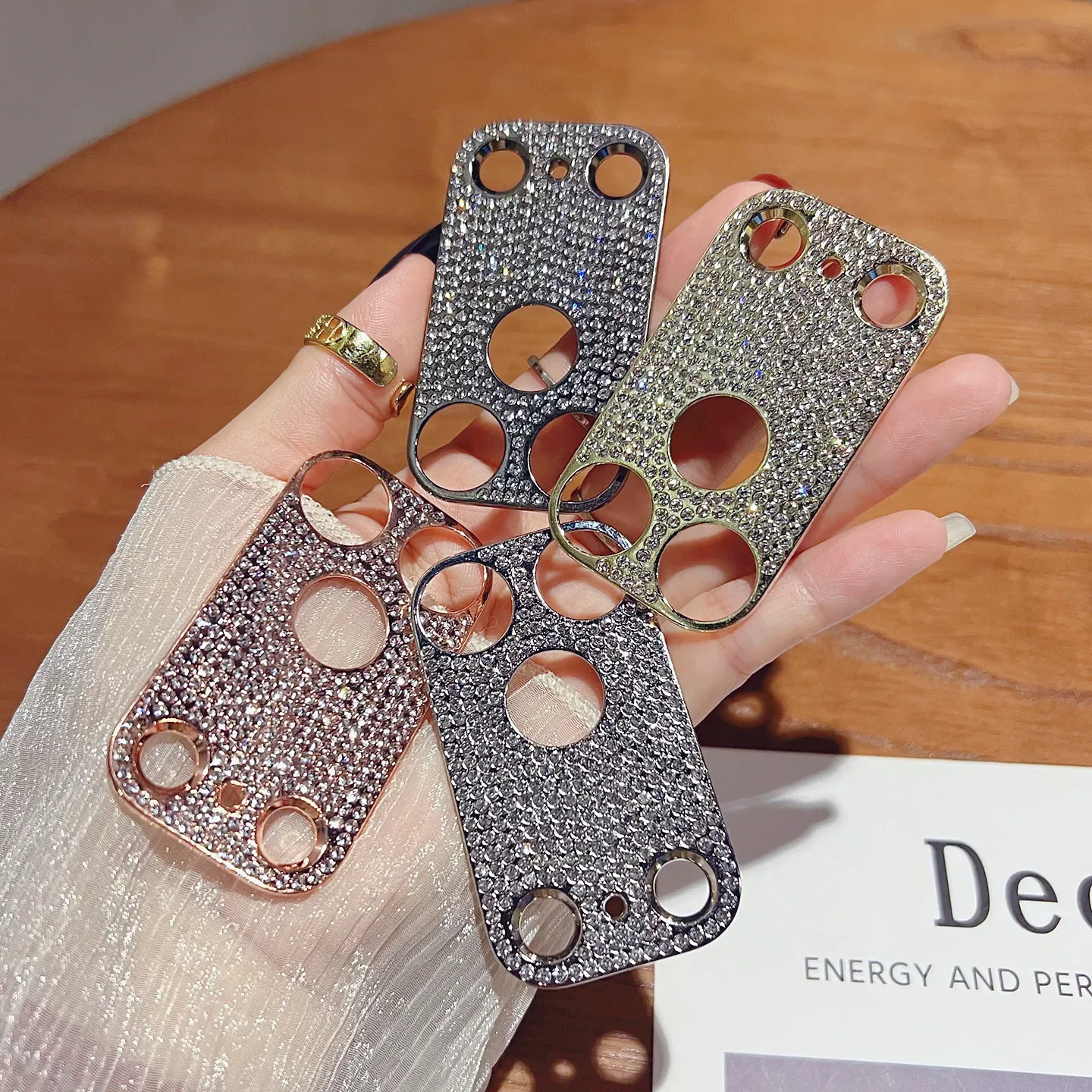 Luxus Strass Diamant Glitter Metall Kamera Objektiv Abdeckung Flim Für IPhone Air 17 Pro Max Anti-Scratch Stoßfest Kappe Zubehör