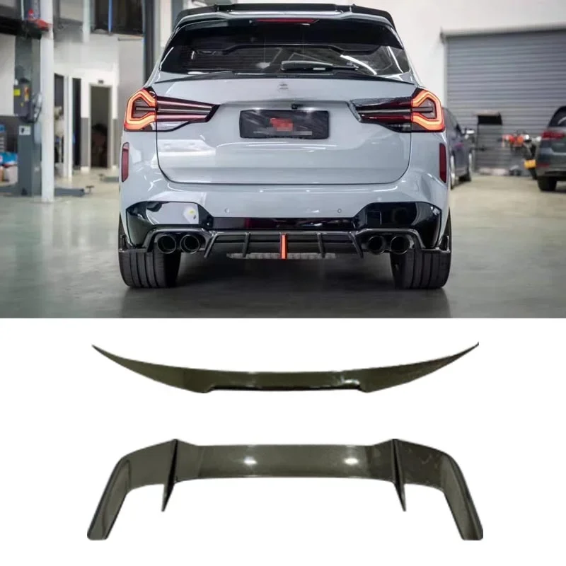 Wholesale  Carbon Fiber Rear Spoiler Wing For BMW X3M F97 lci Root Spoiler Wing Body Kit