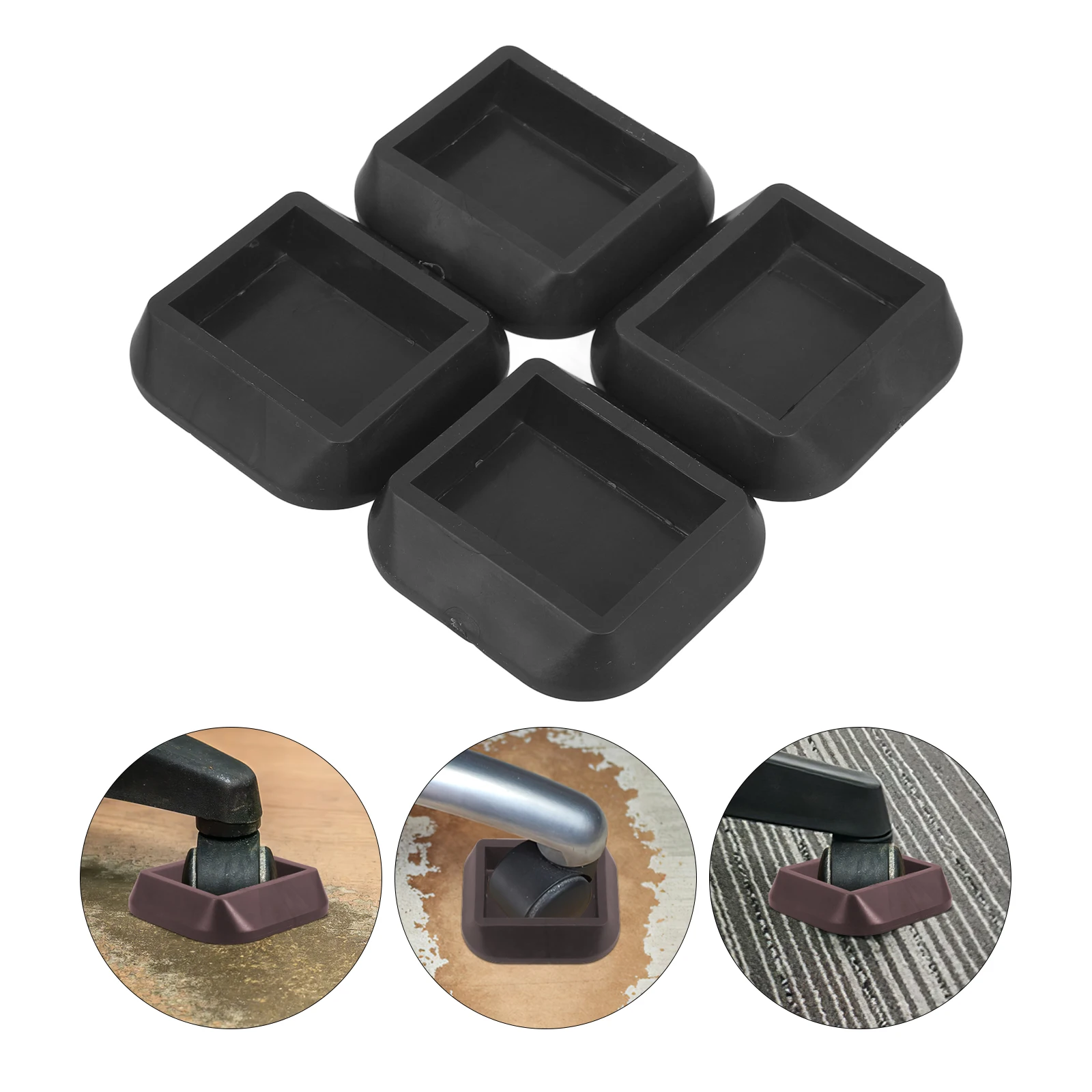 

4pcs Anti-Skid Furniture Fixing Pads Chair Refrigerator Stabilizer Slot Holder Office Home Use Durable