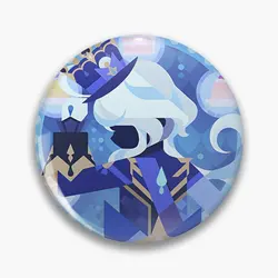 Genshin Impact Furina Soft Button Pin Decor Badge Cartoon Hat Metal Funny Lover Women Gift Brooch Jewelry Cute Fashion Collar