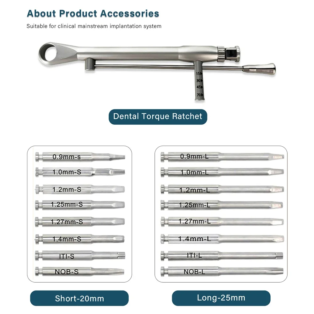 Den tal impl ant Restoration Tool Kit Universal Screwdrivers Torque Wrench