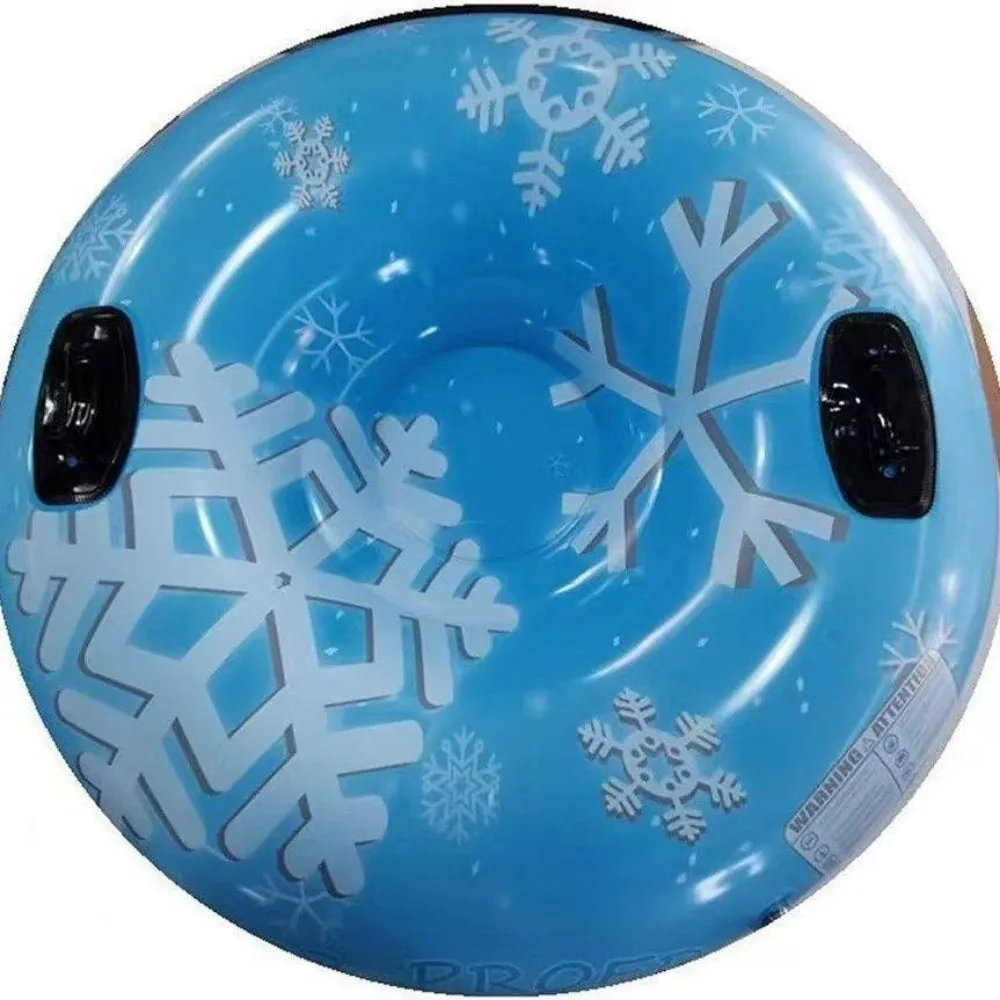 

Kids Inflatable Snow Sled, Double Side Snow Tube & Slide for Winter Summer, Outdoor Inflatable Toboggan for Snow Water Play,