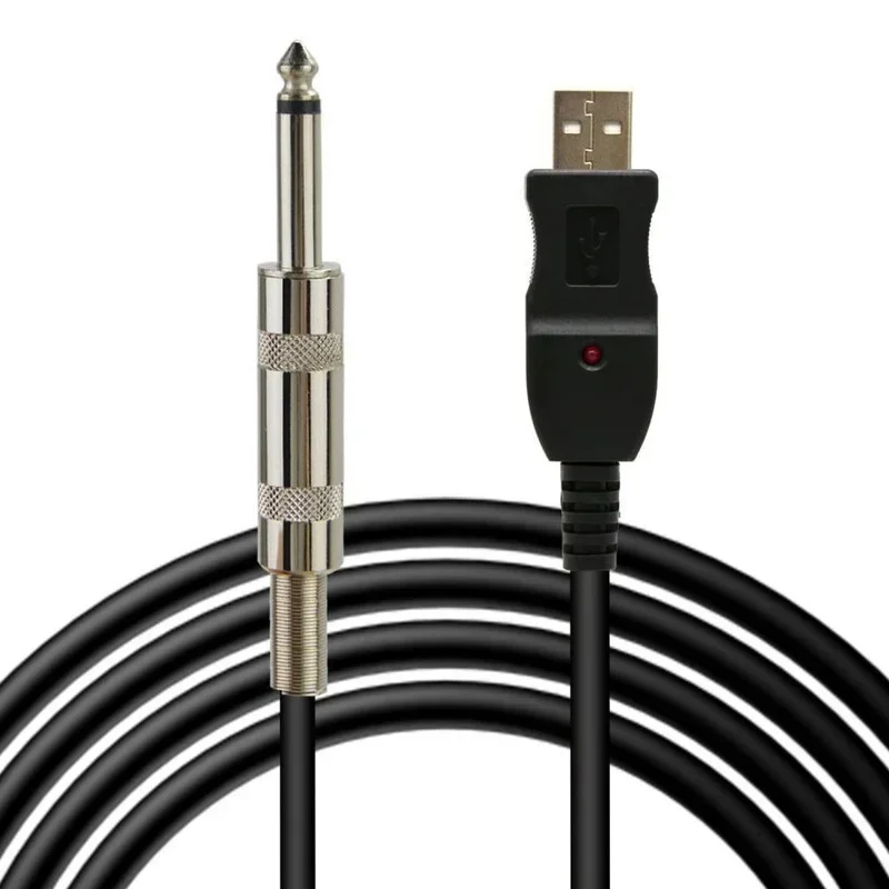 

USB To Guitar Cable Computer USB To 6.35 Guitar Cable 3M USB To Guitar Cable