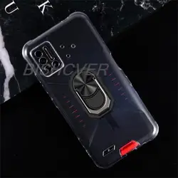 Magnet Phone Case For Umidigi Bison Shockproof Soft TPU Silicone Cover On For Umidigi Bison 2021 Case With Ring Holder