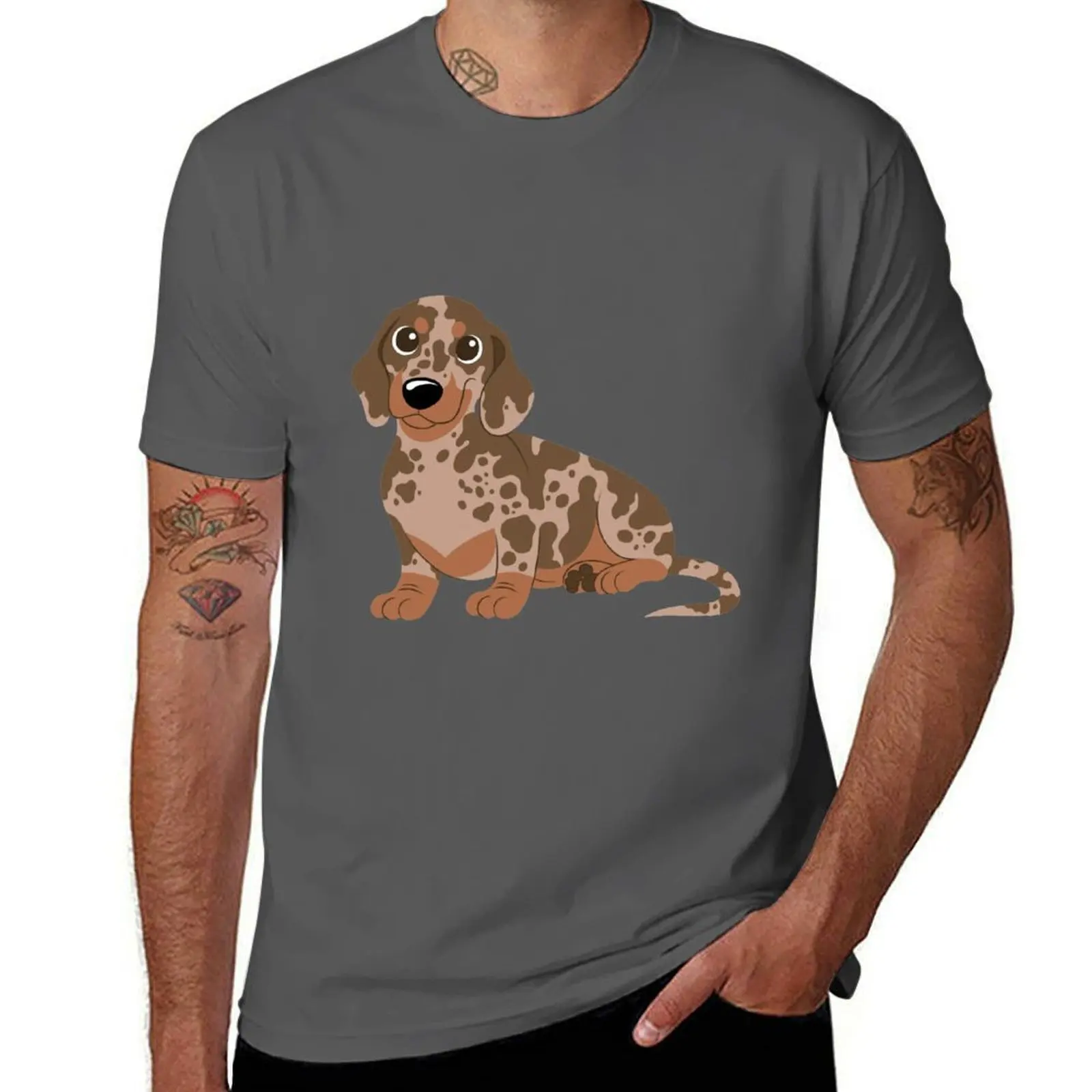 

Dapple Miniature - Dachshund T-Shirt Breathable Lightweight Summer Top