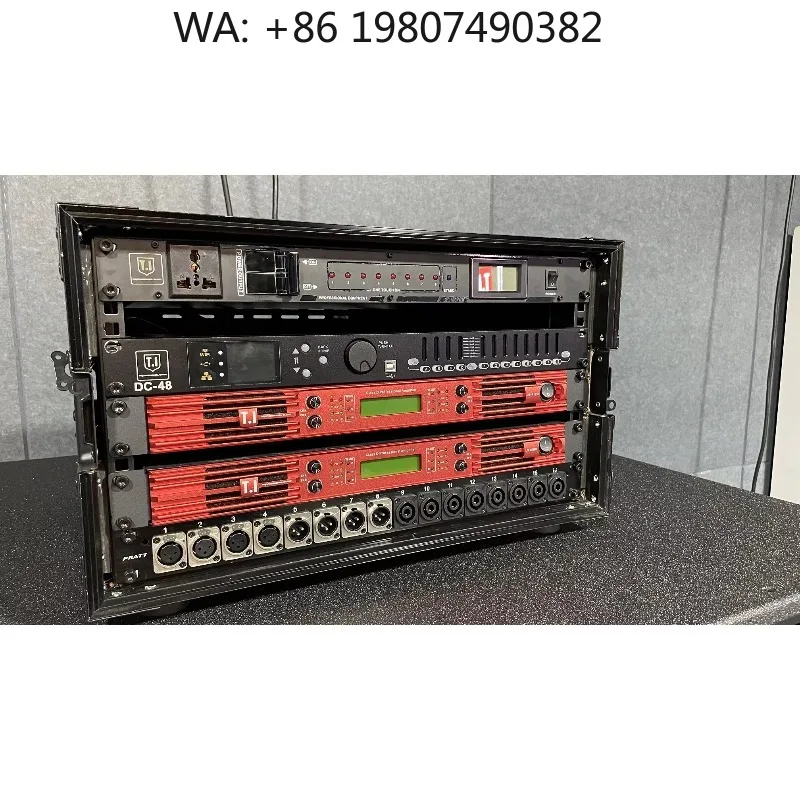 600W 1U Digital Power Amplifier, Professional Stage Audio Amplifier Equipment for Concert Live Sound System Matching Use