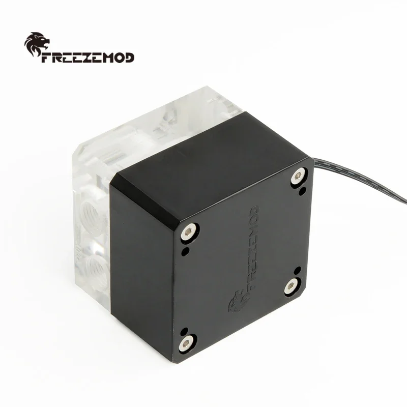 Pompa dell'acqua silenziosa per dissipazione del dispositivo di raffreddamento dell'acqua industriale FREEZE da 24 V. La tensione 24 V supporta l'ascensore PWM da 3,5 metri. PU-FS4PR