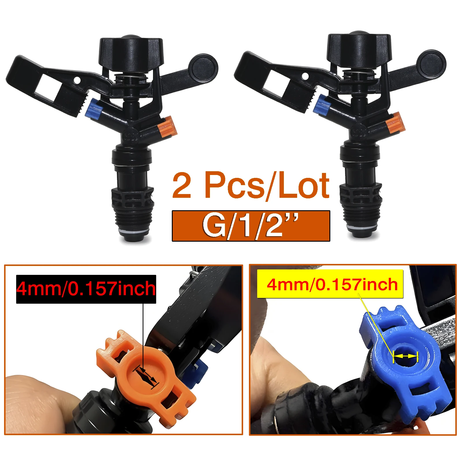 2Pcs G1/2