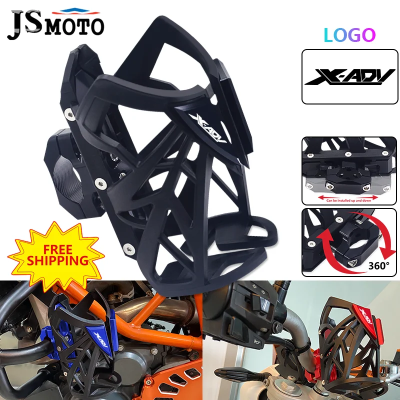 

NEW XADV Motorbike Accessories Beverage Water Bottle Cage Drink Cup Holder Bracket Mount For Honda X-ADV xadv750 2017-2023 2024