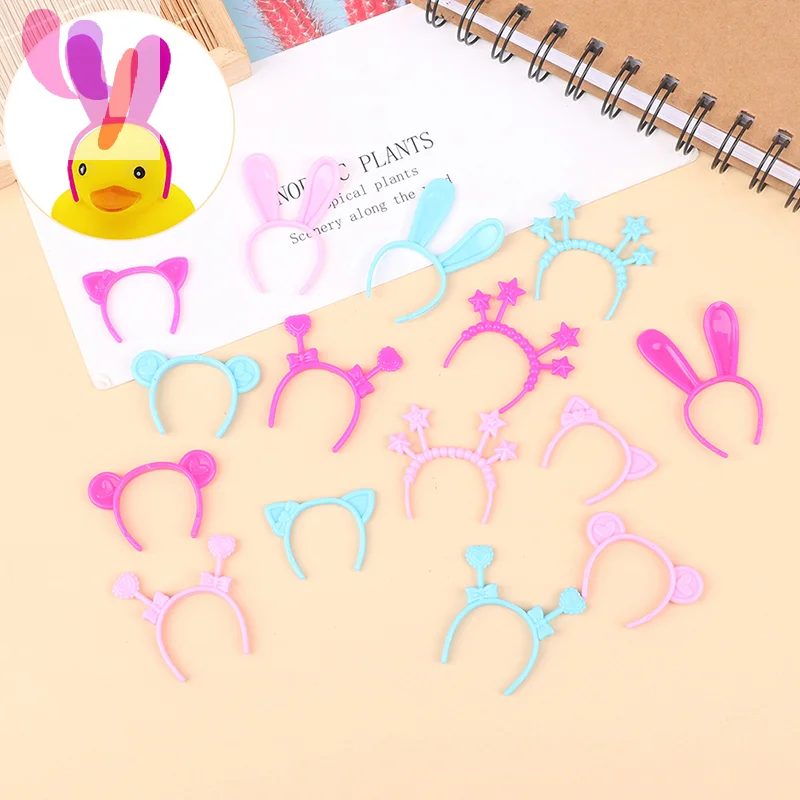 Hot Sale 5Pcs Dollhouse Miniature Headband Rabbit/Cat/Bear Ear Head Band Doll Mini Hairwear Hair Accessories for 30cm Doll