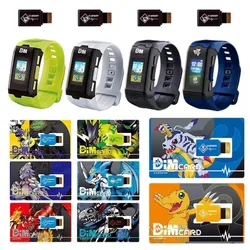 NEW Bandai  DIGIMON ADVENTURE Color Screen Watch Life Bracelet Agumon Gabumon Anime Figures DIM Memory Card Decorate Kids Gifts