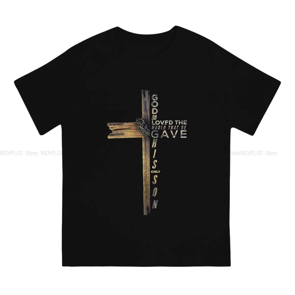 Jesus TShirt Christian Cross Elegant Polyester T Shirt Leisure Men Clothes Printing Big Sale