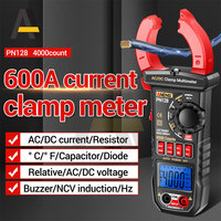 ANENG PN128 Clamp Meter High Precision 4000 Count 600A AC/DC Current Voltage NCV True RMS Digital Multimeter Test Measure Tools