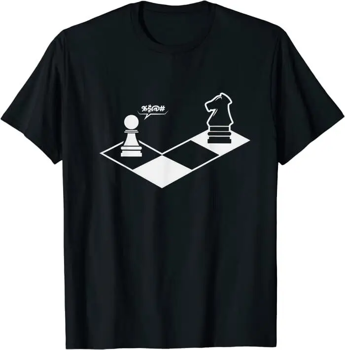 

Шахматная Подарочная Классическая футболка с рисунком лошади и пиона, летняя одежда