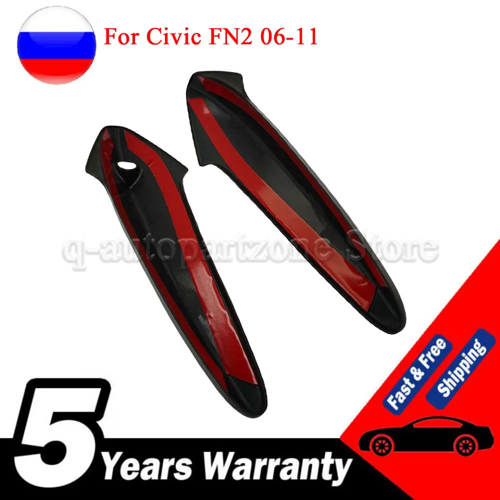 For Civic FN2 06-11 With 1 key hole Door Carbon Fiber Door Handles For Honda Civic FN FK FN2 TYPE R 2006 2007-2011 Euro Civic