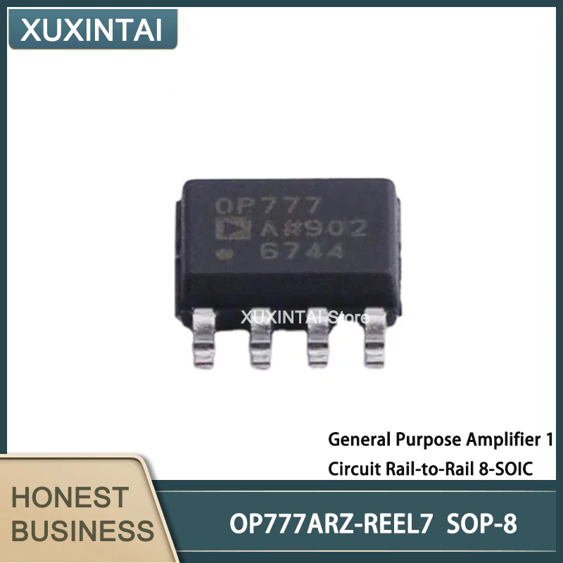 10Pcs/Lot New Original  OP777ARZ-REEL7 OP777ARZ  General Purpose Amplifier 1 Circuit Rail-to-Rail 8-SOIC