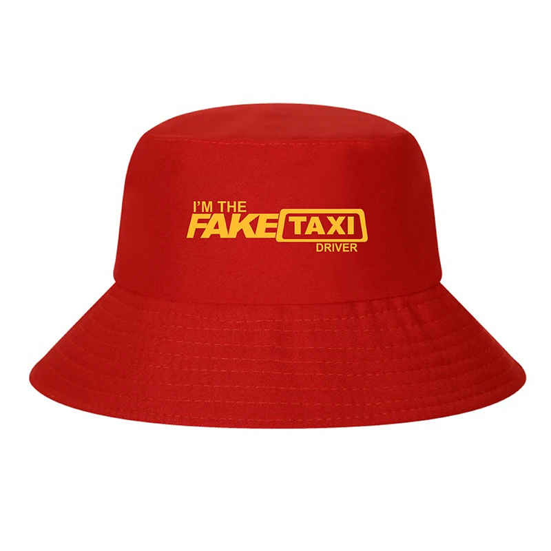 Fake Taxi Bucket Hats Cool Faketaxi Driver Caps Men sports bob bucket hat Unisex Casual Snapback Trucker Outdoor Fisherman Hat