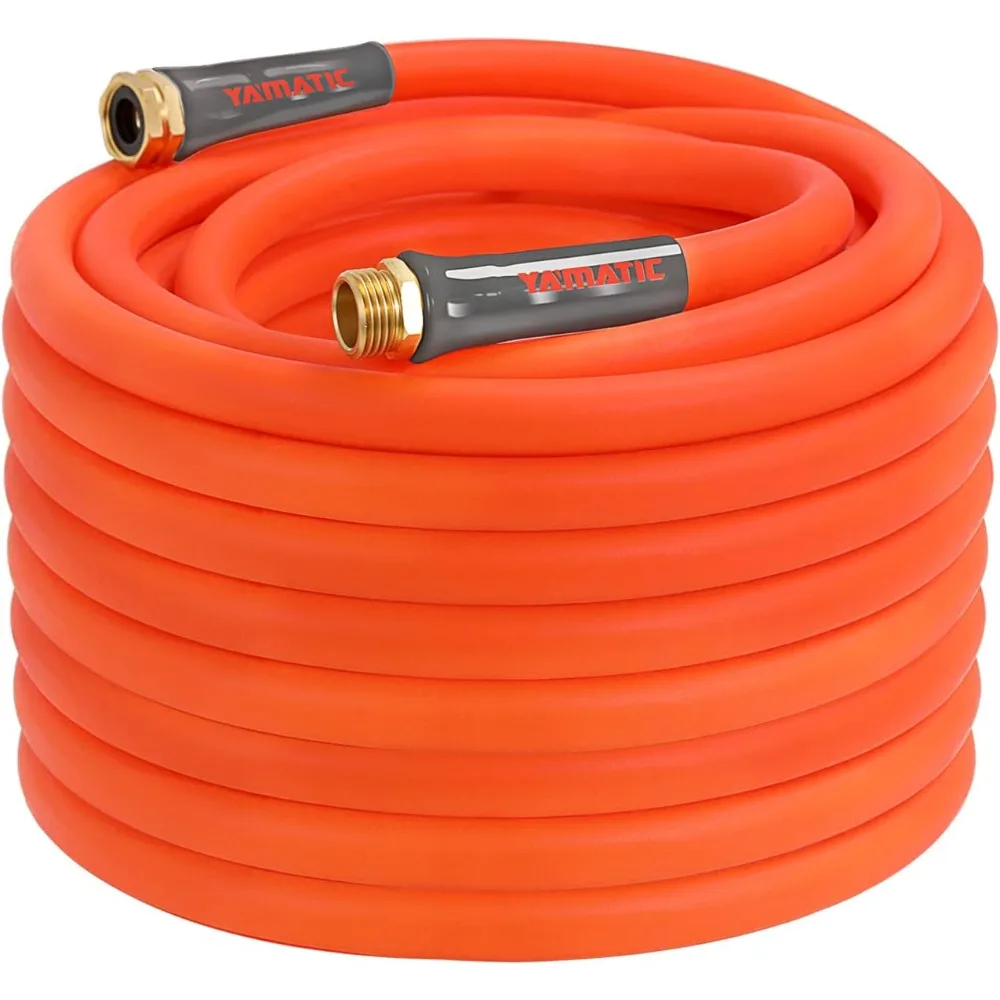 Heavy Duty Garden Hose 5/8 in x 75 ft, Super Flexible Water Hose, All-weather, Lightweight, Burst 600 PSI