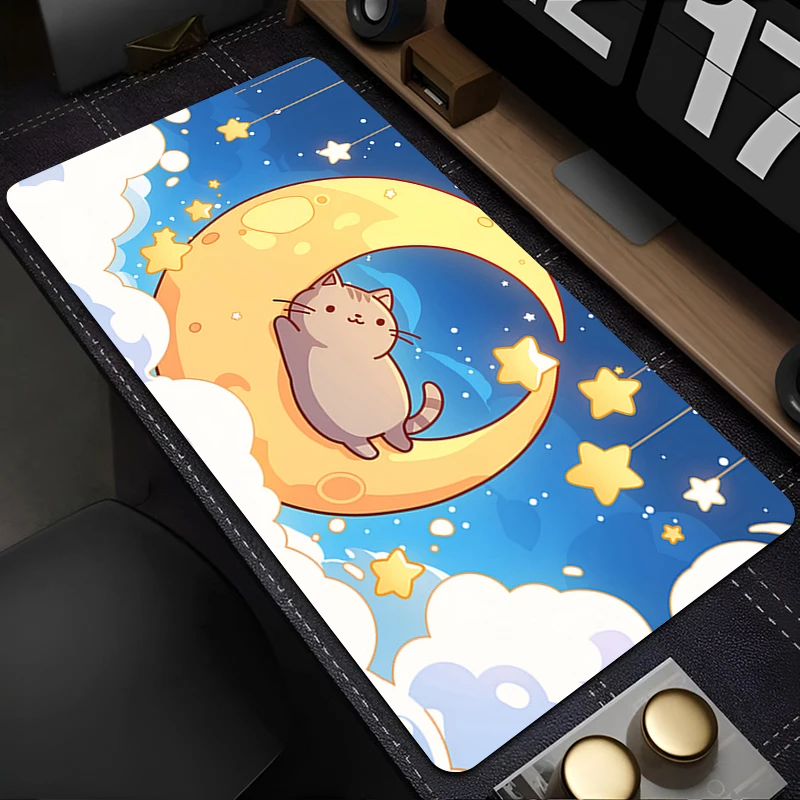 

Mouse Pad PC Accessories Keyboard Pad Office Desk Mat Anti Slip HD Mousepad Natural Rubber Gaming Cute Cartoon Cat Extended Pad
