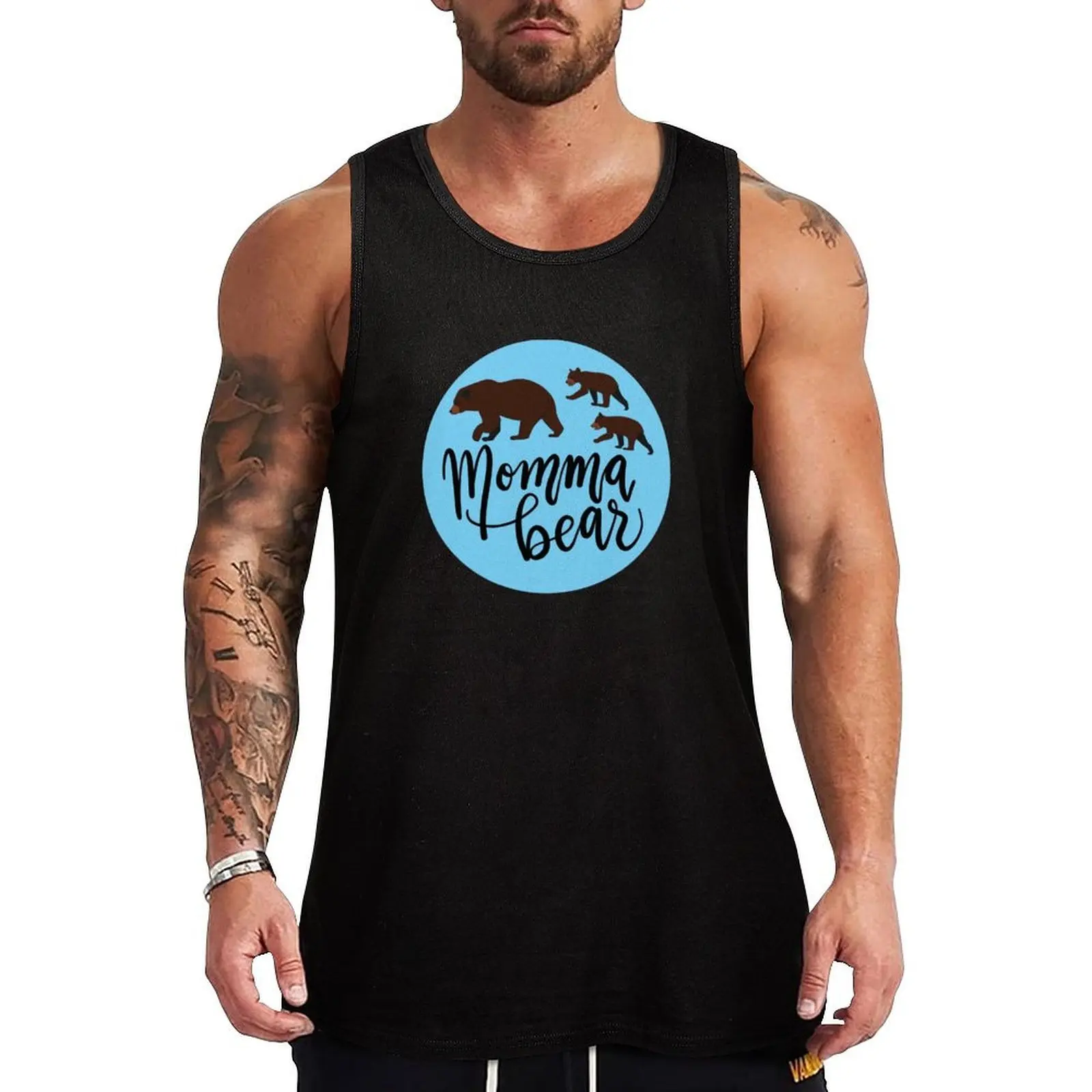 

Momma bear and baby bears - blue Tank Top High Breathable Tank Top Lightweight Cool Shirt