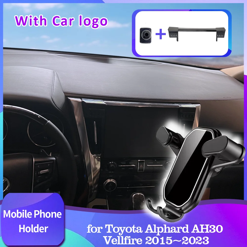 

for Toyota Alphard AH30 Vellfire 2015~2023 GPS Car Mobile Phone Holder Support Stand Air Vent Clip Tray Mount Accessories iPhone