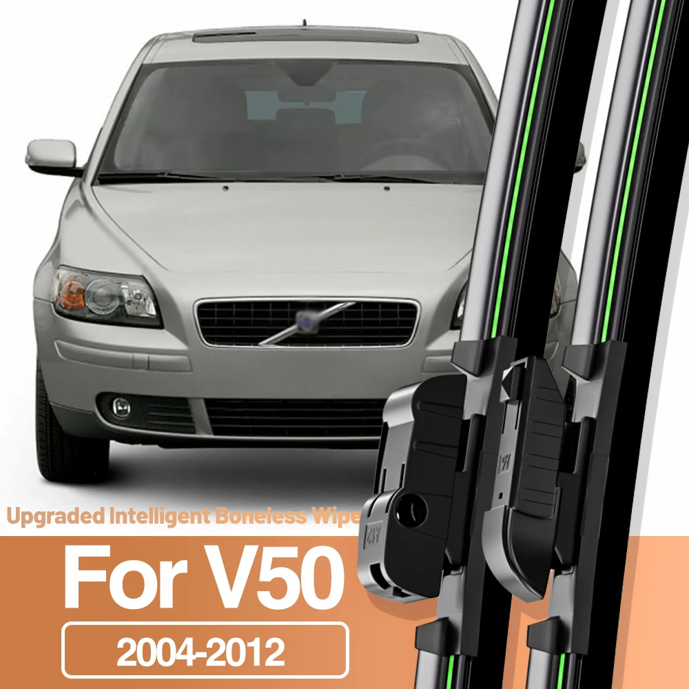 

2pcs For Volvo V50 2004-2012 Front Windshield Wiper Blades Windscreen Window Accessories 2005 2006 2007 2008 2009 2010 2011