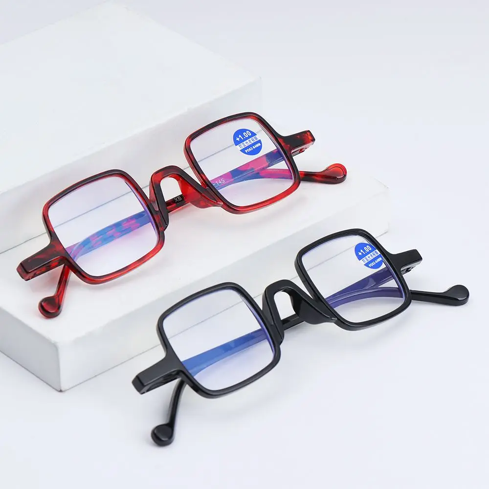 Fashion Anti Blue Light Square Frame Eyewear Presbyopia Eyeglasses Reading Glasses Far Sight Eyewear