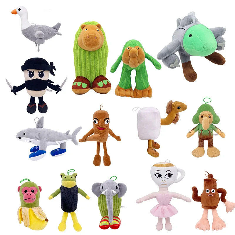 

Tungtungtung Sahur Italian Brain Rot Animals Telalaero Telala SHARK Anime Plush Plushie Peluches Stuffed Dolls Toy Gifts