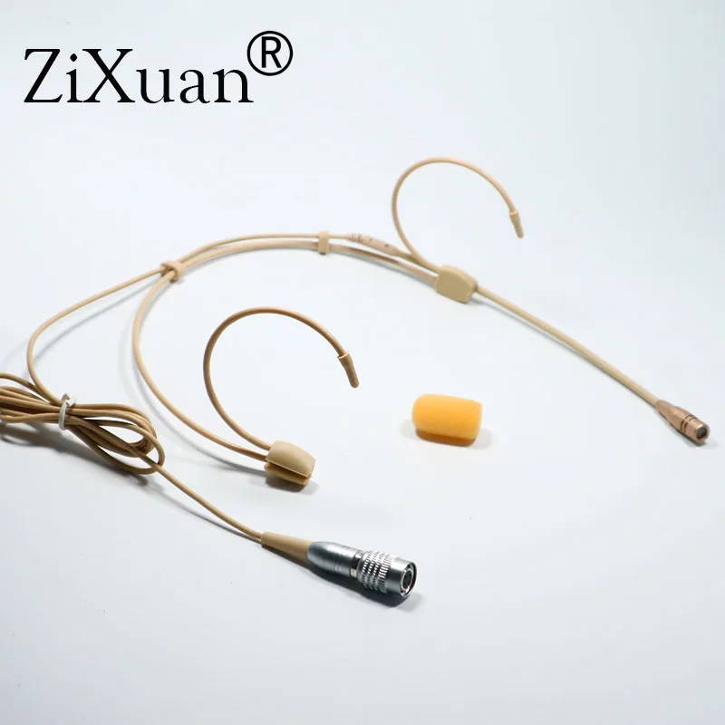 5PCS Pro Ear Hanging Headset Headworn Microphone Condenser Hypercardioid Mic for Sennheiser Shure Wireless Microphone System