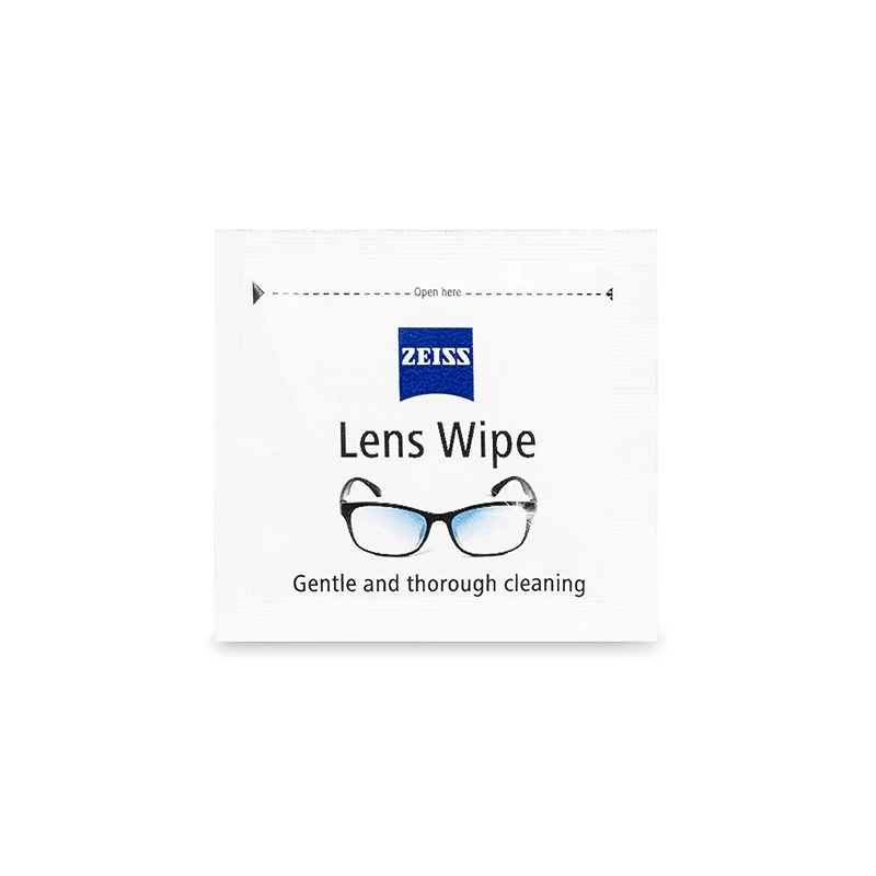 ZEISS Lens Cleaning Wipes 200pcs ou 400 pcs/box pode escolher a limpeza do vidro Espelhos Lens Clearer