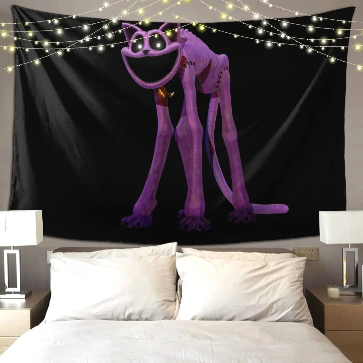 CATNAP Monster Tapestry Art Wall Hanging Aesthetic Home Decoration Tapestries for Living Room Bedroom Dorm Room