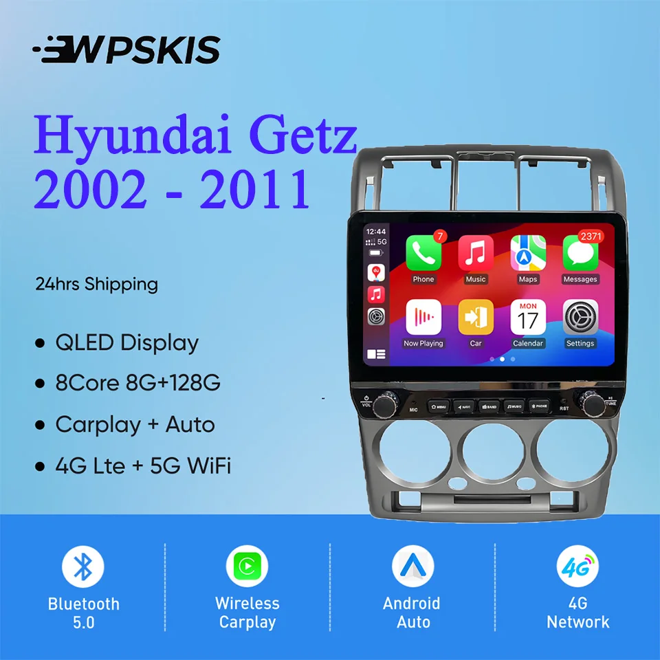 2Din Android 14 Autoradio Multimedia PC Tablet For Hyundai Getz 2002 - 2011 GPS DVD Video Music Player Car intelligent systems