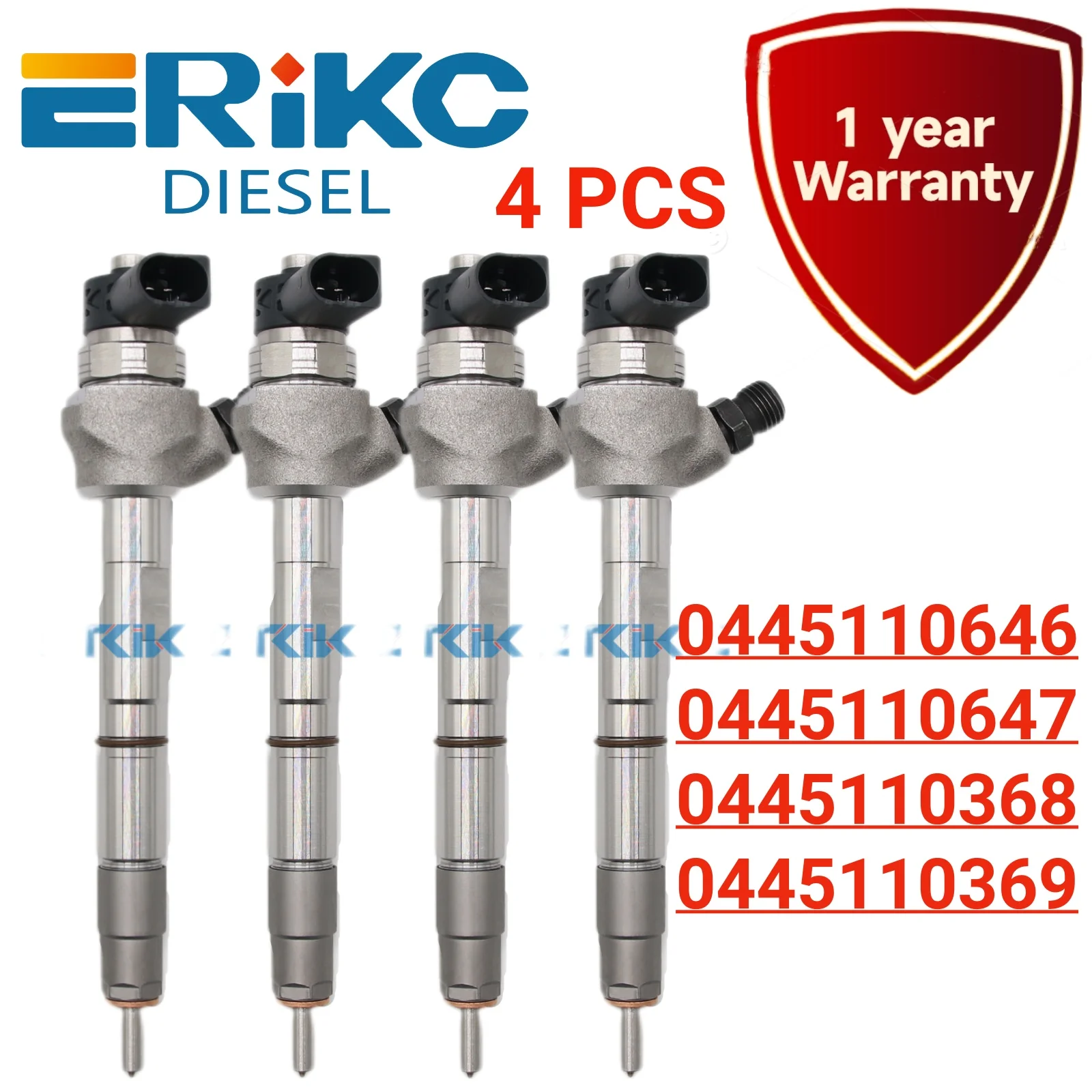 0 445 110 646 Automotive Parts Fuel Injector 0445110646 Fuel Injector Assembly 0445110647 Diesel Injector for AUDI SKODA