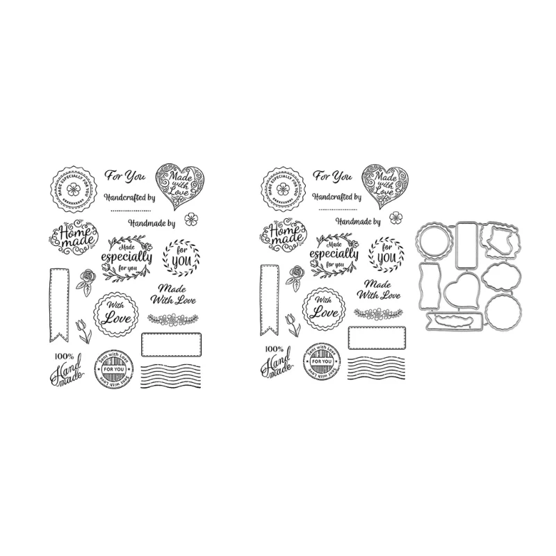 

Valentine Cutting Dies and Clear Scrapbooking Stamp for DIY Scrapbooking Album Drop shipping