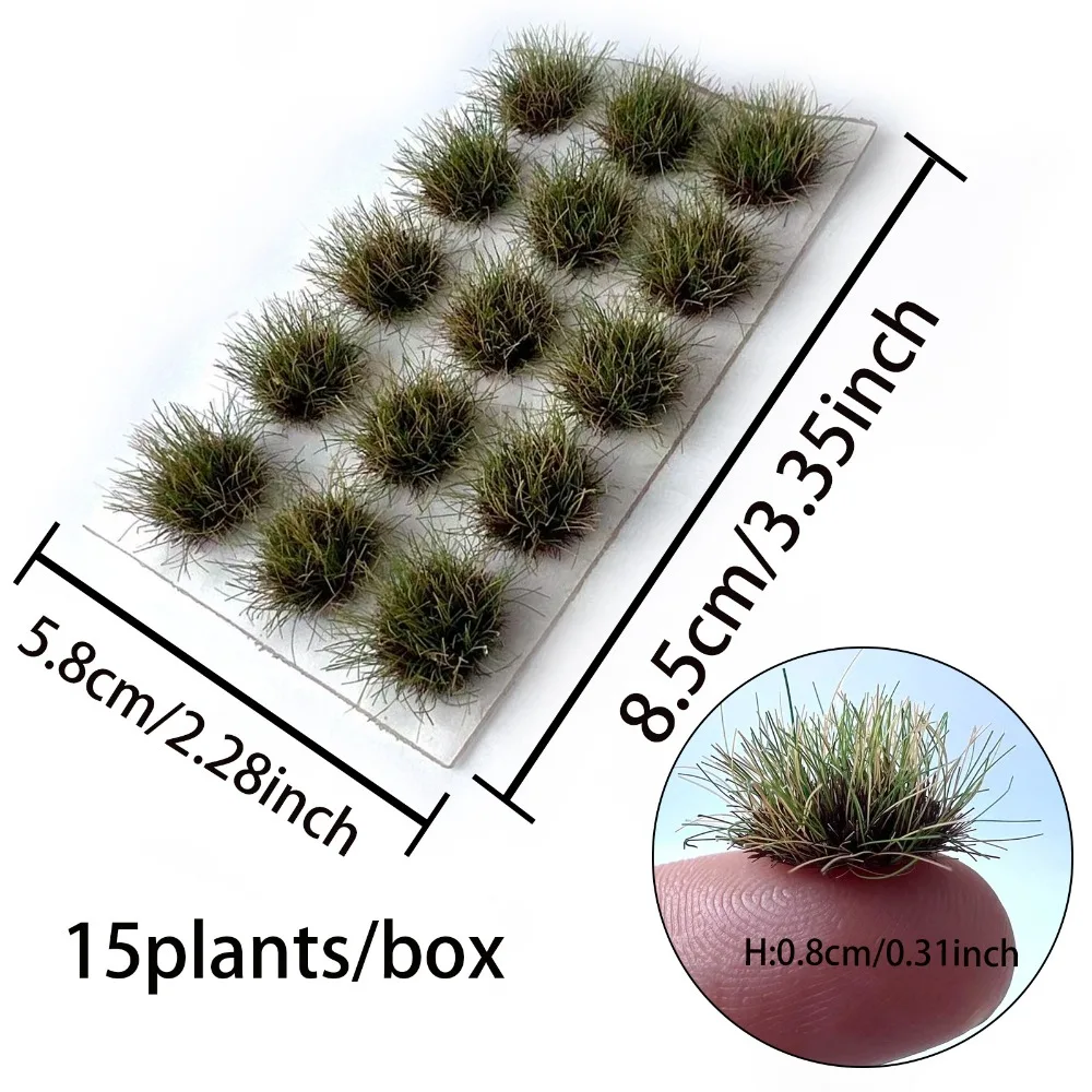 Simulation Miniature Grass Cluster Model Miniature Micro Landscape Vegetation Scene Model Fairy Garden Building