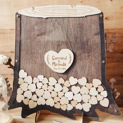 Custom Tree Stump Personalized Signature Guestbook, Suitable for Wedding Party, Signing, Creative Communion Decoration