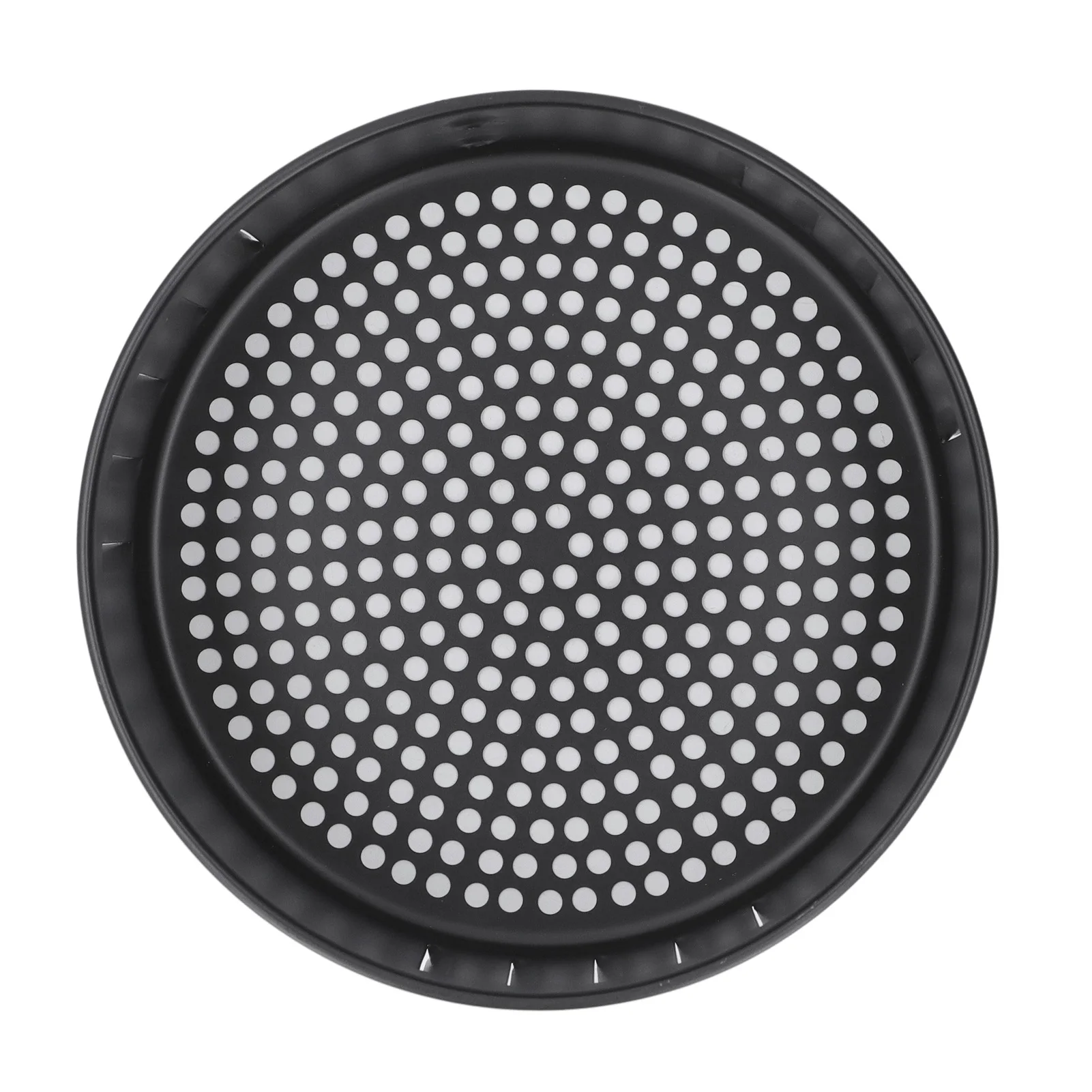 سلة تجفيف المقلاة 2.6 لتر طلاء غير لاصق للطعام من الفولاذ الأسود سلة المقلاة بفتحات متعددة قابلة لإعادة الاستخدام للشوي