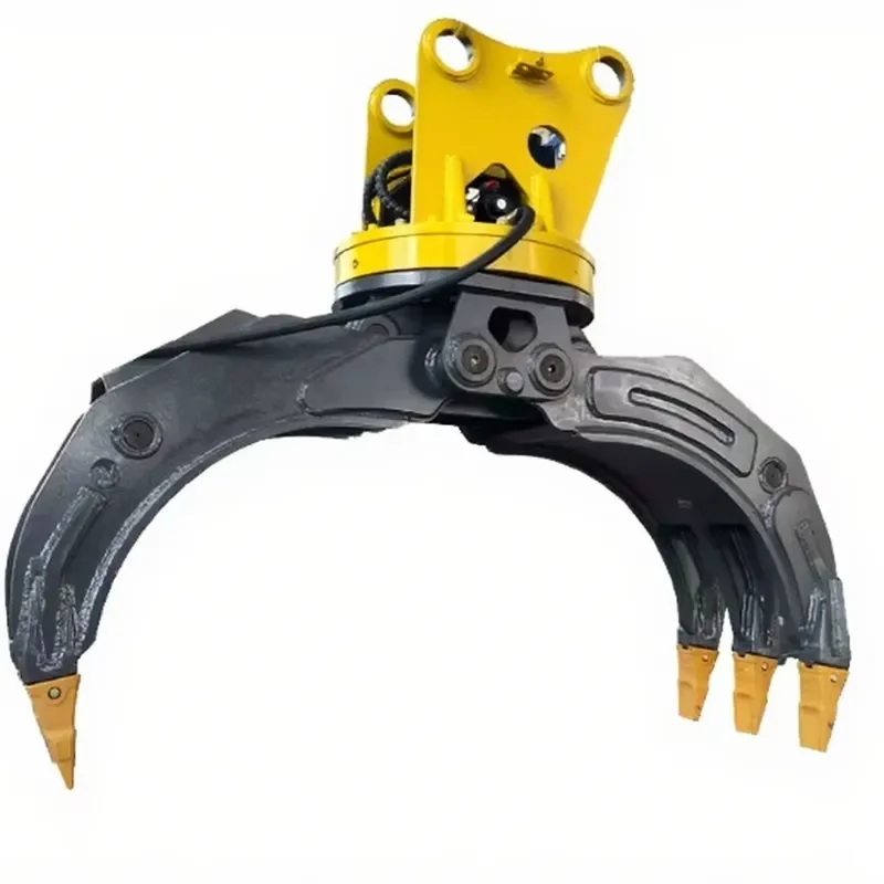 Gaohong Super Performance Hydraulic Grapple Wood Steel Scrap Clamp Rotating Gripper Log Grab Multi-Purpose 7-11T 1400mm Jaw