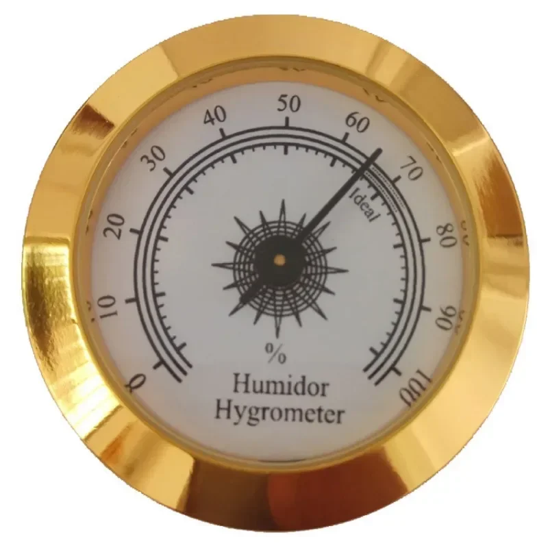 

Hygrometer for Cigars Humidor Cigars Analog Hygrometer Cigars Humidity Detector Mini Mechanical Round Hygrometer Humidity