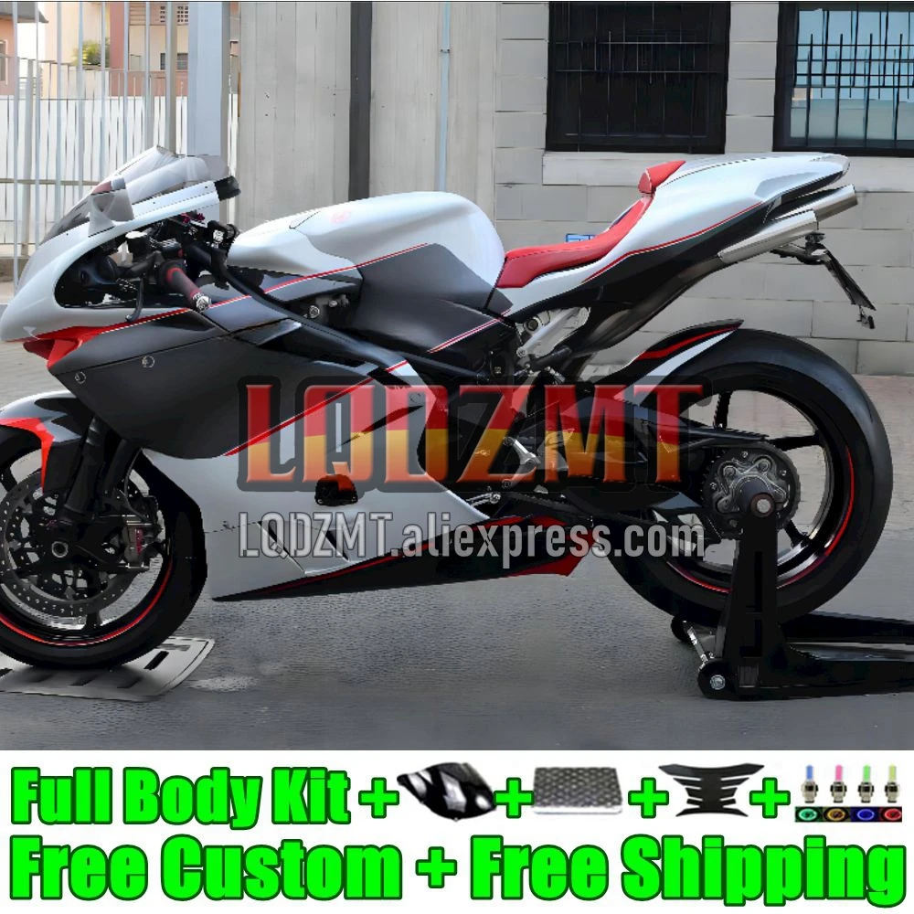 Body For MV Agusta F4 R312 750S 1000 R 750 1000CC Kit 11No.12 1000R 312 1078 1+1 2005 2006 MA MV F4 05 06 Fairings white grey