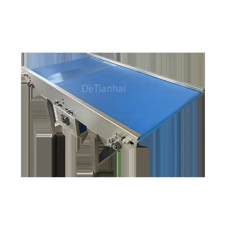 DeTianhai Industrial Stainless Steel Belt Conveyor Heavy Oil Fire Resistant Inclined Conveyor System for Mining