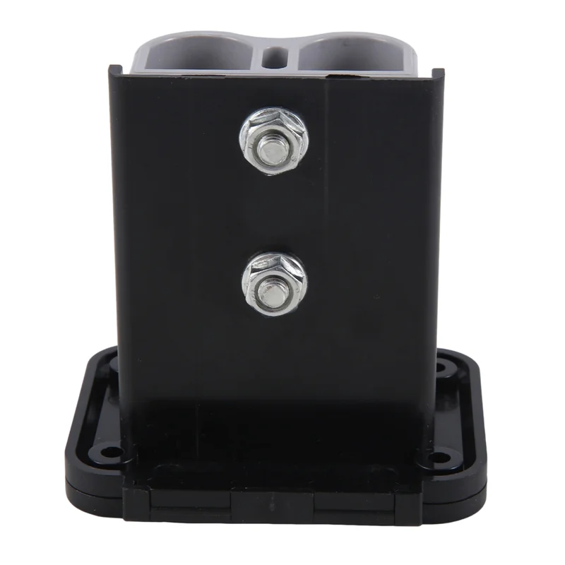 

Compact 2X Plug Holder For Anderson Plugs 175A Panel Base With Dust Cover High Current Connector Fixing Bracket
