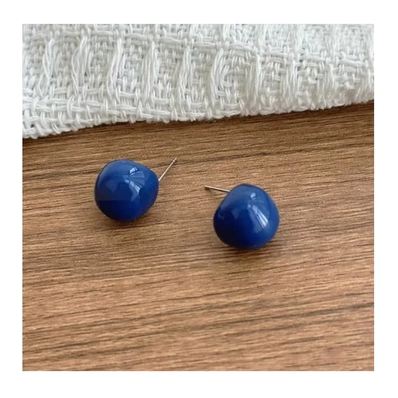 

New Fresh and Colorful Hand-painted Glazed Earrings Women's Earrings, Stud Earrings, Winter High-end Accessories, Dopamine Earri