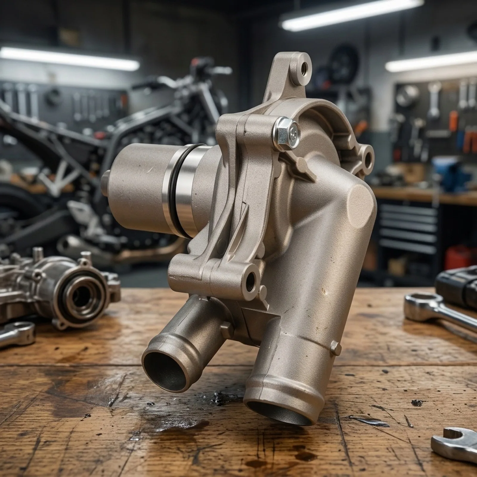 VT600C Water Pump Motorcycle Water Pump Wear-resistant Material Non-deformation Design Plastic Construction Quick Installation